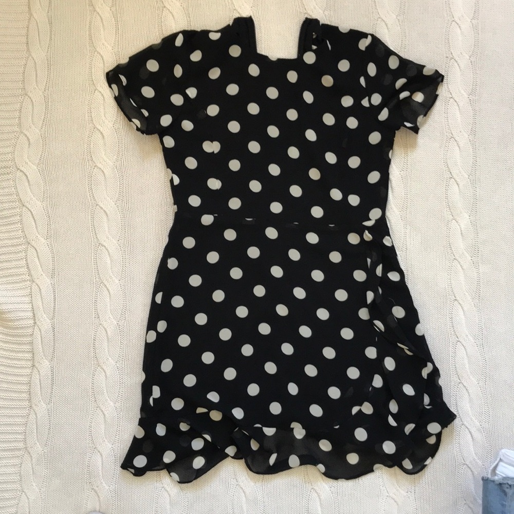 Bardot Black Polka Dot Kids Dress